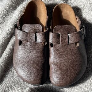 Brown Leather BIRKENSTOCK ‘BIRKI’S’ Clogs